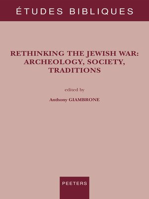 cover image of Rethinking the Jewish War